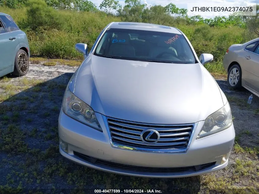 2010 Lexus Es 350 VIN: JTHBK1EG9A2374075 Lot: 40477599