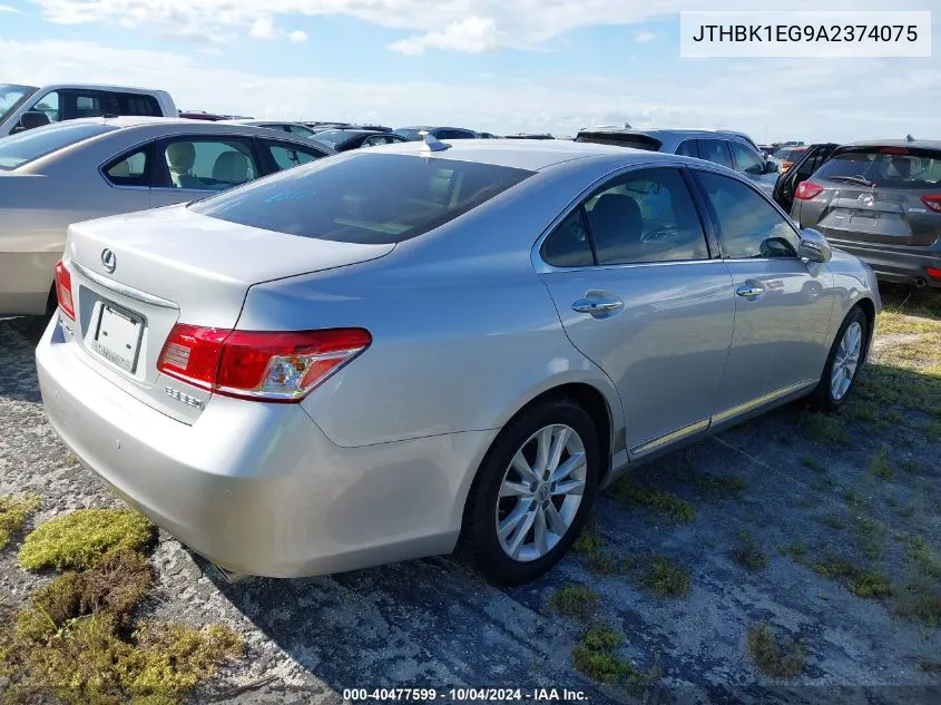 JTHBK1EG9A2374075 2010 Lexus Es 350