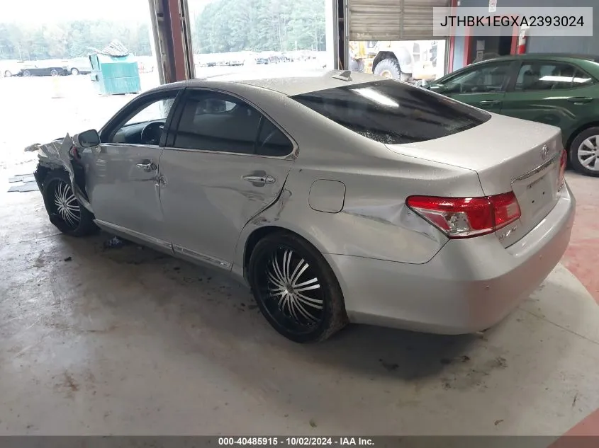 2010 Lexus Es 350 VIN: JTHBK1EGXA2393024 Lot: 40485915