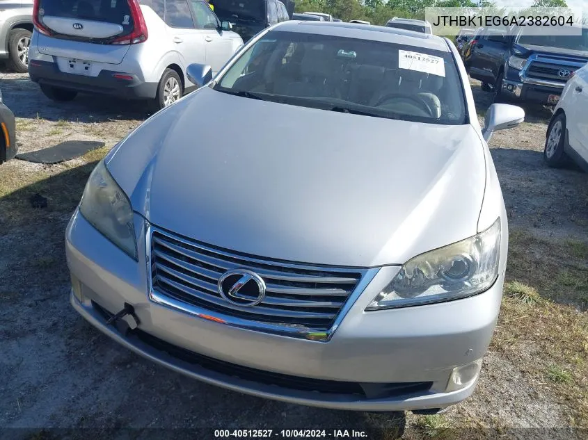 JTHBK1EG6A2382604 2010 Lexus Es 350