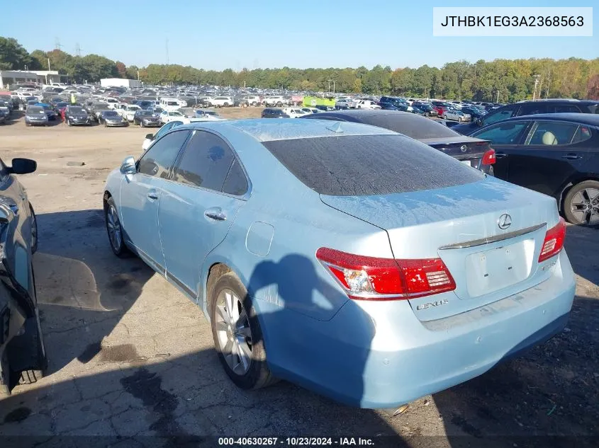 2010 Lexus Es 350 VIN: JTHBK1EG3A2368563 Lot: 40630267