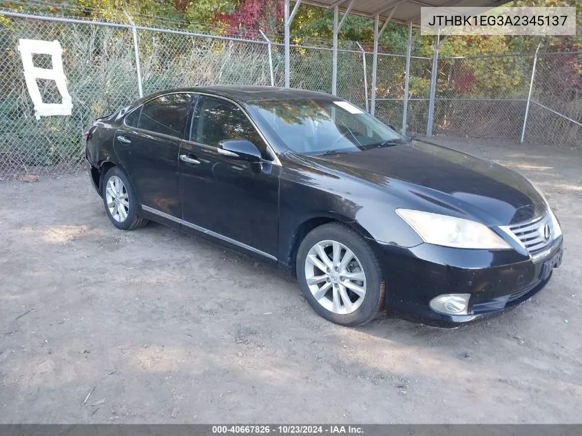 JTHBK1EG3A2345137 2010 Lexus Es 350