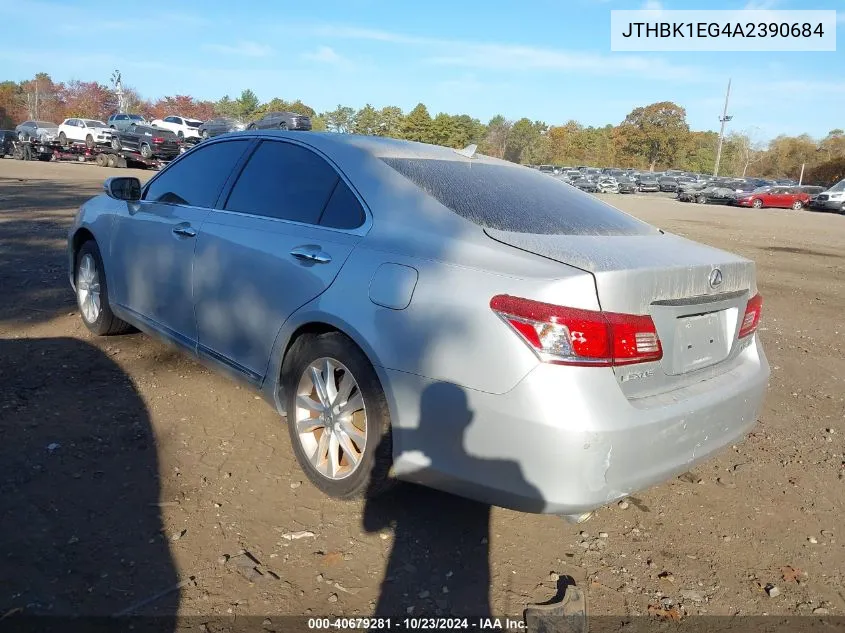 2010 Lexus Es 350 VIN: JTHBK1EG4A2390684 Lot: 40679281