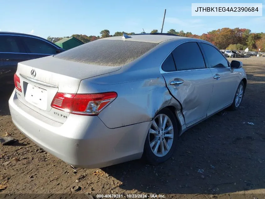 2010 Lexus Es 350 VIN: JTHBK1EG4A2390684 Lot: 40679281