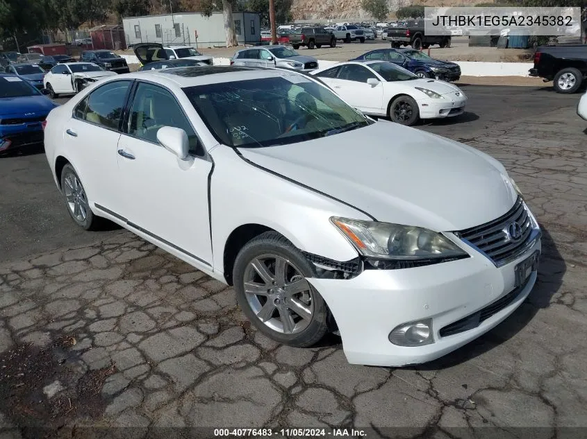 JTHBK1EG5A2345382 2010 Lexus Es 350