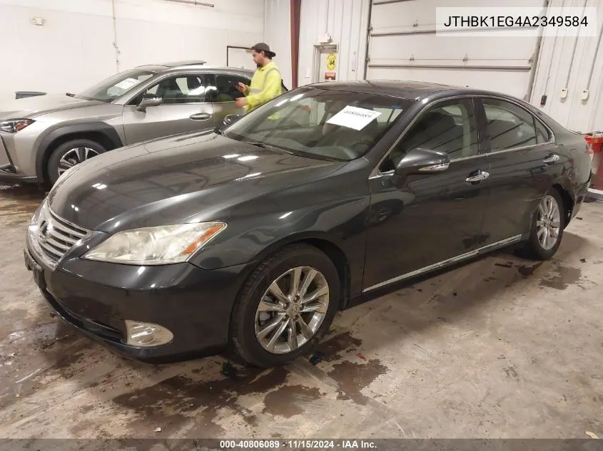 2010 Lexus Es 350 VIN: JTHBK1EG4A2349584 Lot: 40806089