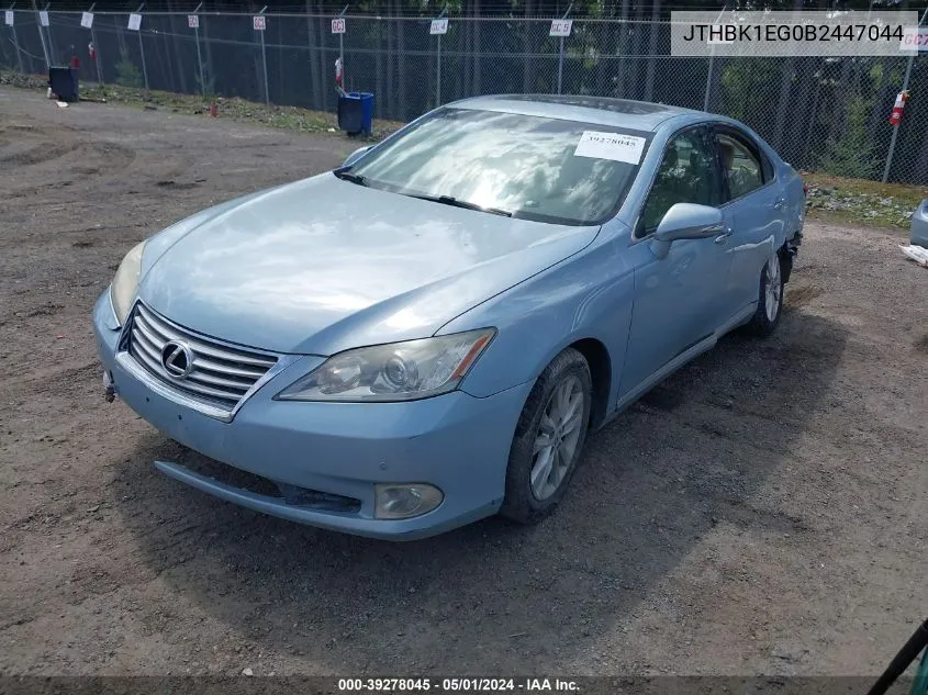 JTHBK1EG0B2447044 2011 Lexus Es 350