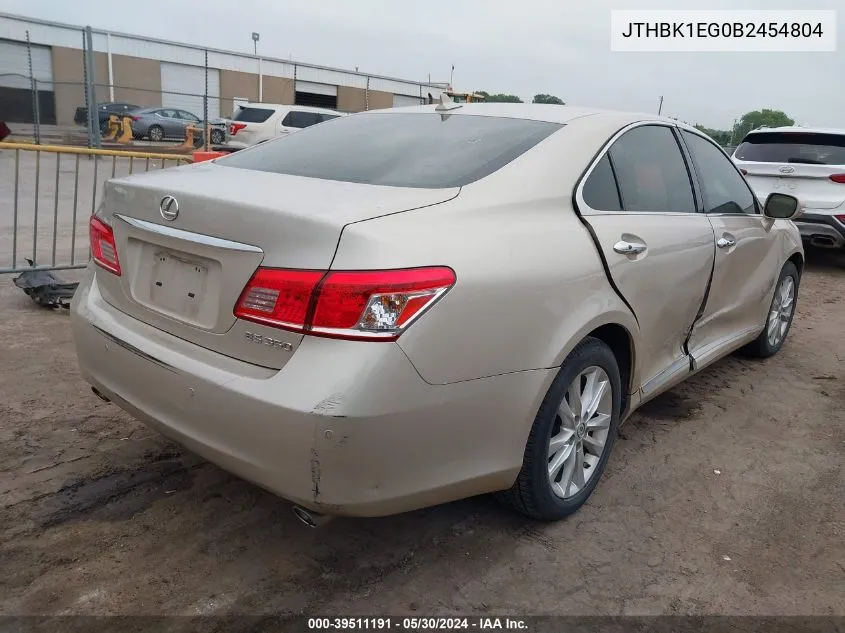 JTHBK1EG0B2454804 2011 Lexus Es 350