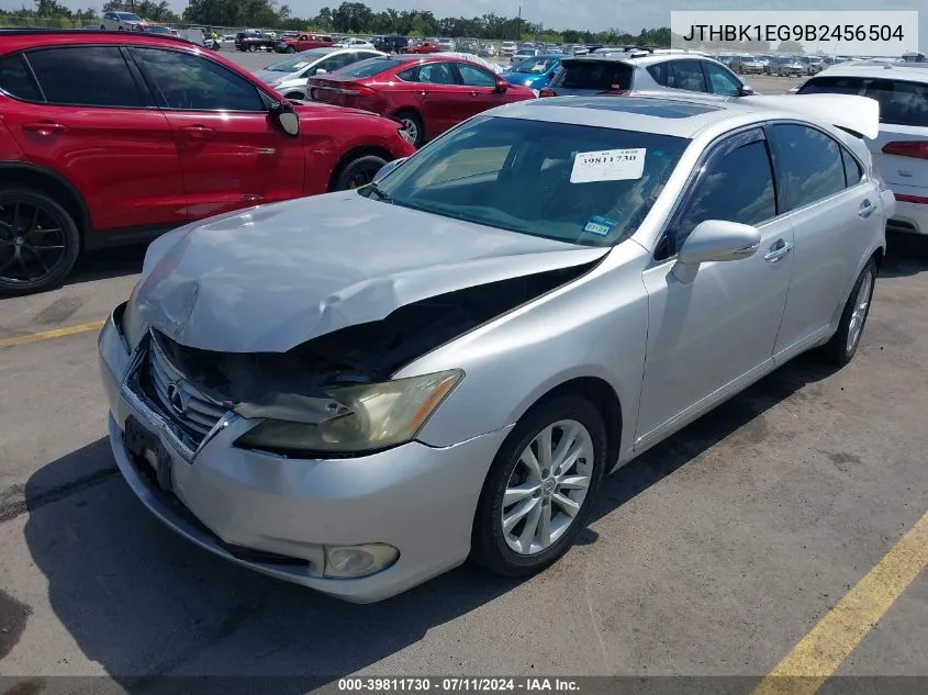 JTHBK1EG9B2456504 2011 Lexus Es 350