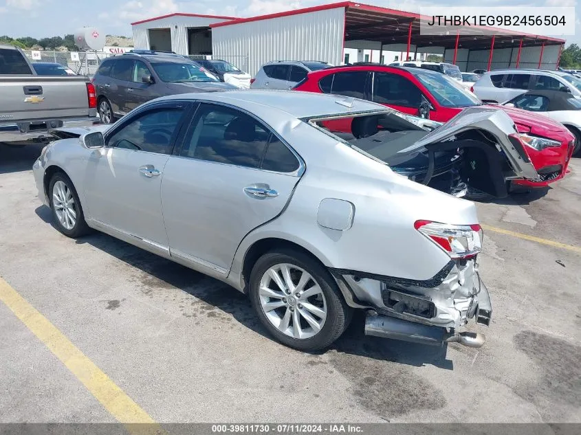 2011 Lexus Es 350 VIN: JTHBK1EG9B2456504 Lot: 39811730