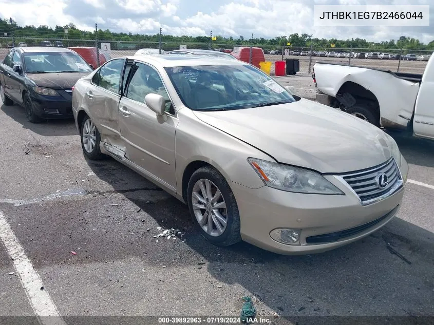 JTHBK1EG7B2466044 2011 Lexus Es 350