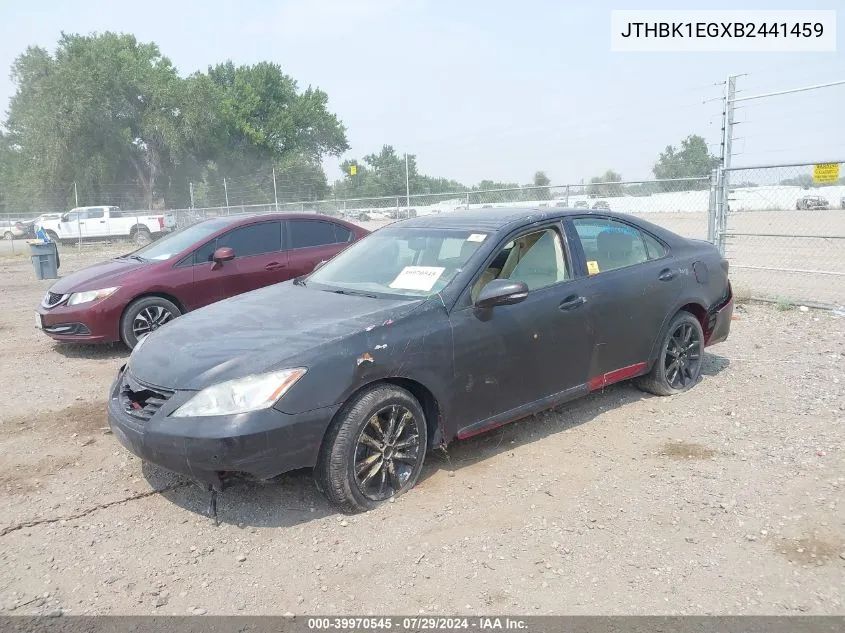 2011 Lexus Es 350 VIN: JTHBK1EGXB2441459 Lot: 39970545