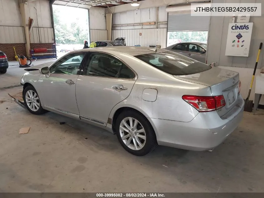 JTHBK1EG5B2429557 2011 Lexus Es 350