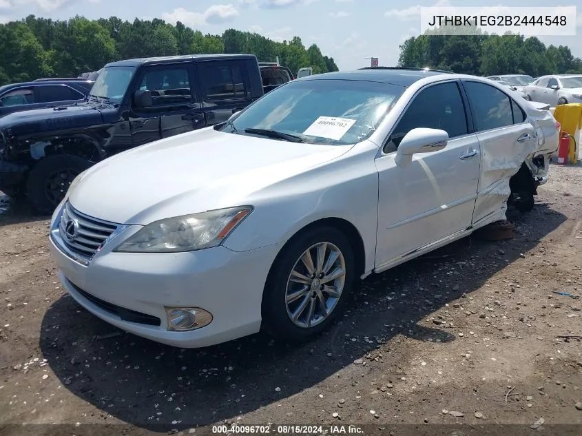 2011 Lexus Es 350 VIN: JTHBK1EG2B2444548 Lot: 40096702