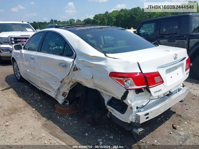 2011 Lexus Es 350 VIN: JTHBK1EG2B2444548 Lot: 40096702