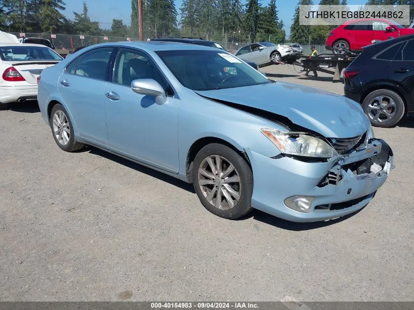 2011 Lexus Es 350 VIN: JTHBK1EG8B2444862 Lot: 40154983