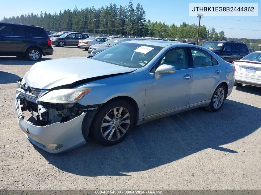 2011 Lexus Es 350 VIN: JTHBK1EG8B2444862 Lot: 40154983