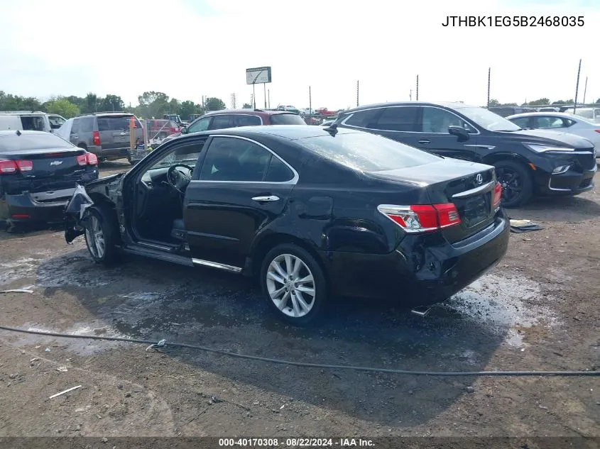 2011 Lexus Es 350 VIN: JTHBK1EG5B2468035 Lot: 40170308