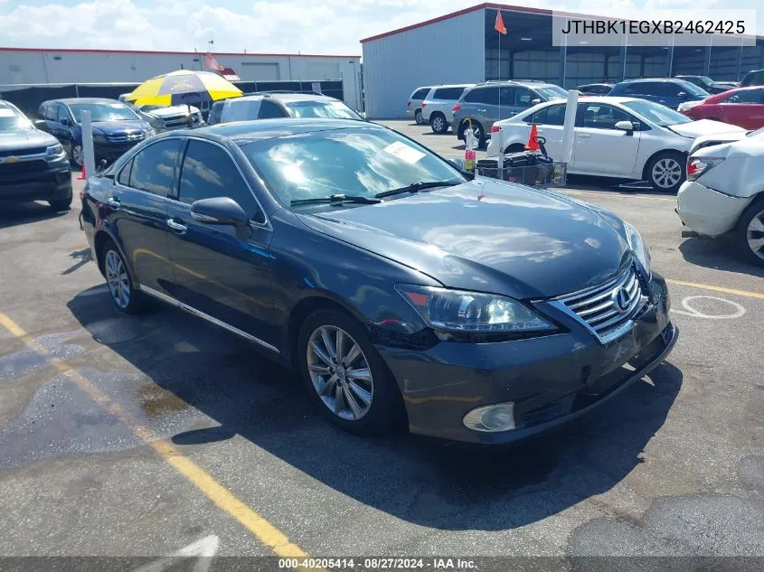 2011 Lexus Es 350 VIN: JTHBK1EGXB2462425 Lot: 40205414