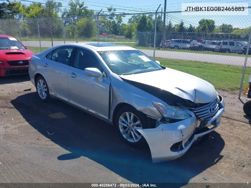 2011 Lexus Es 350 VIN: JTHBK1EG0B2465883 Lot: 40256472