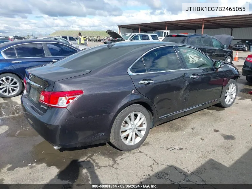 2011 Lexus Es 350 VIN: JTHBK1EG7B2465055 Lot: 40301014