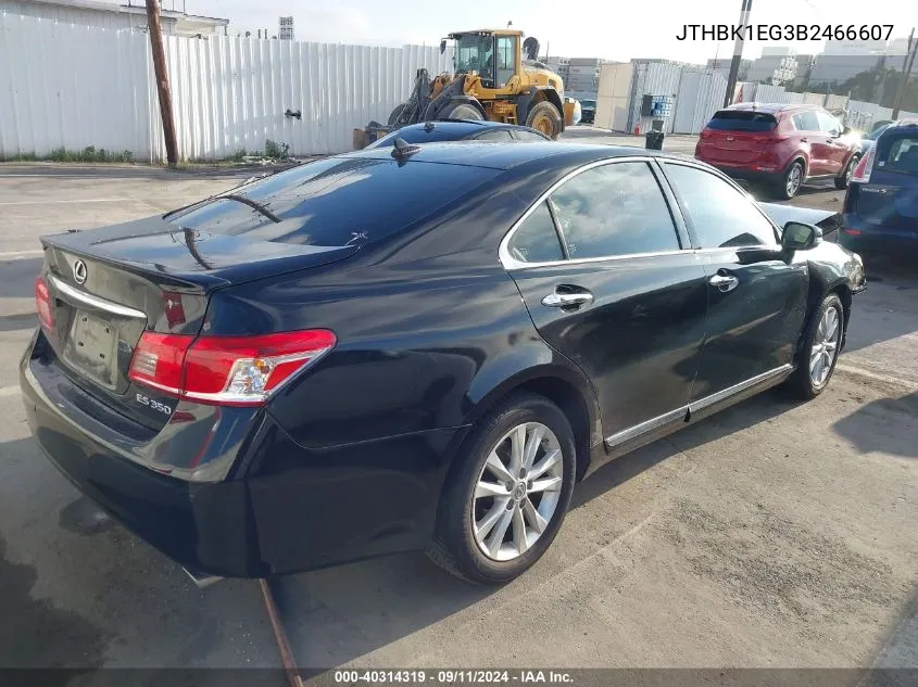 JTHBK1EG3B2466607 2011 Lexus Es 350 350