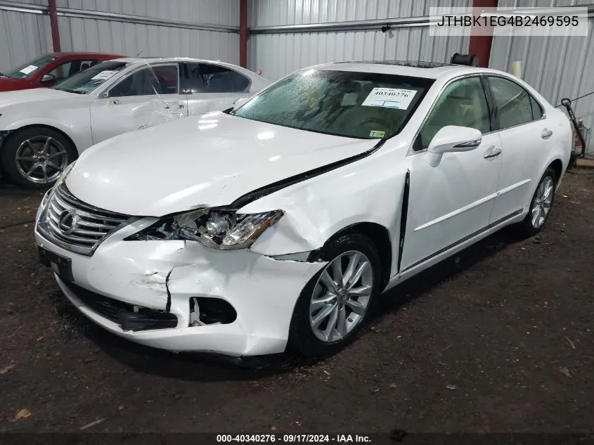 2011 Lexus Es 350 VIN: JTHBK1EG4B2469595 Lot: 40340276