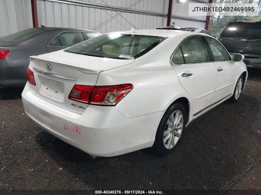 2011 Lexus Es 350 VIN: JTHBK1EG4B2469595 Lot: 40340276