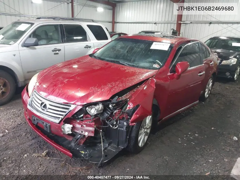 JTHBK1EG6B2469680 2011 Lexus Es 350