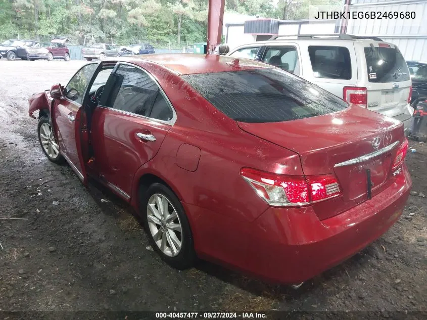 2011 Lexus Es 350 VIN: JTHBK1EG6B2469680 Lot: 40457477