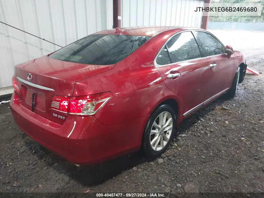 2011 Lexus Es 350 VIN: JTHBK1EG6B2469680 Lot: 40457477