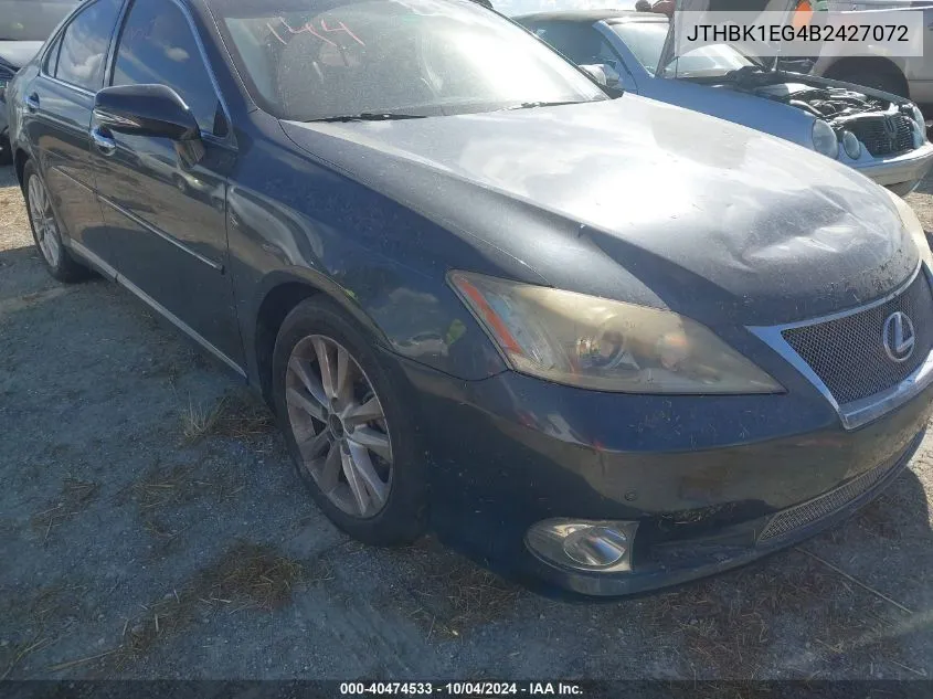 2011 Lexus Es 350 VIN: JTHBK1EG4B2427072 Lot: 40474533