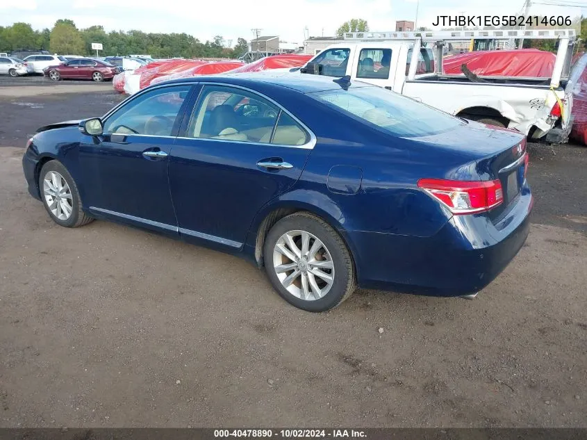 JTHBK1EG5B2414606 2011 Lexus Es 350