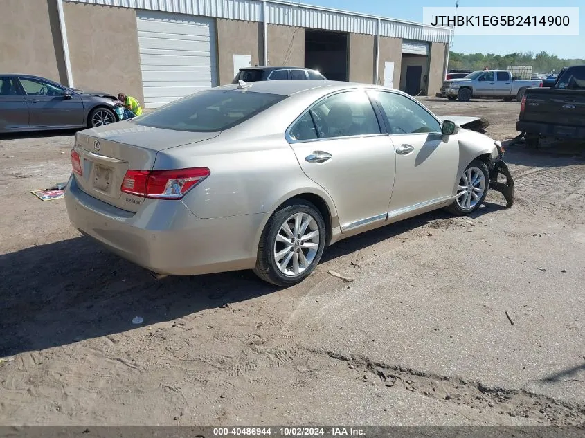 JTHBK1EG5B2414900 2011 Lexus Es 350