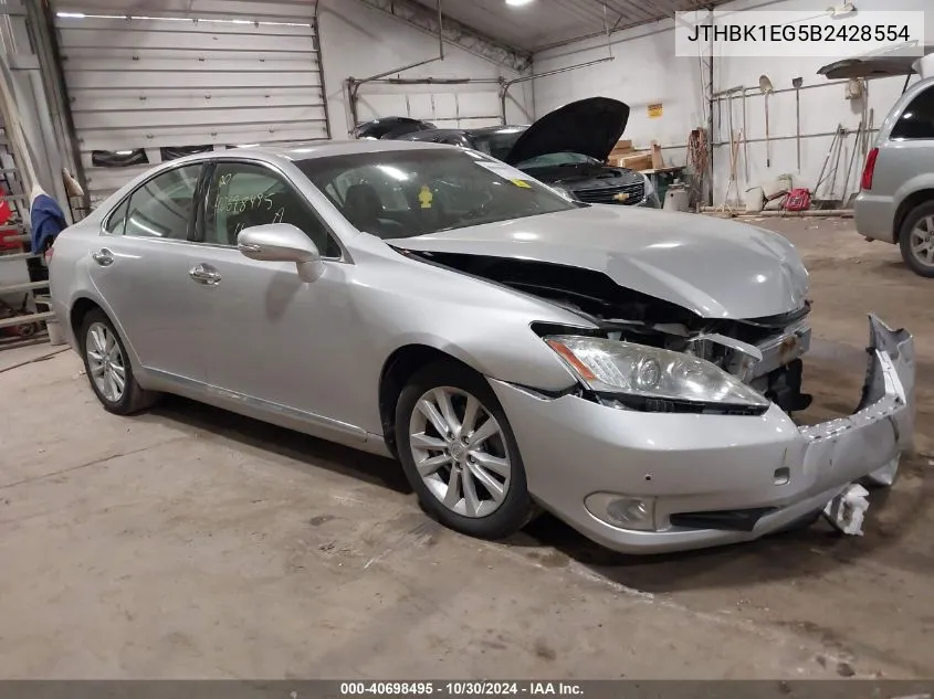 JTHBK1EG5B2428554 2011 Lexus Es 350