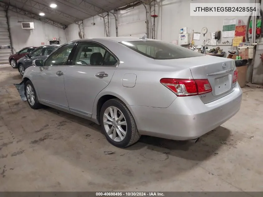 JTHBK1EG5B2428554 2011 Lexus Es 350