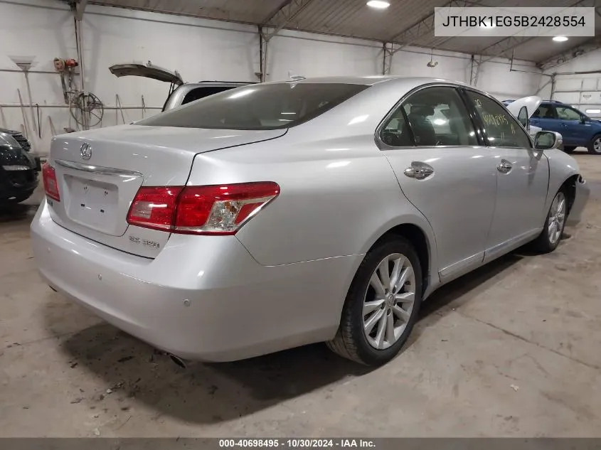 JTHBK1EG5B2428554 2011 Lexus Es 350