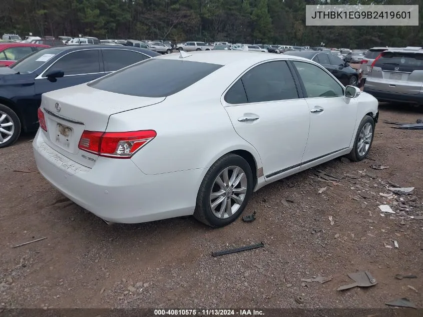 JTHBK1EG9B2419601 2011 Lexus Es 350