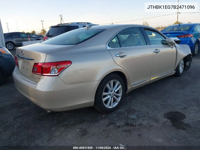 2011 Lexus Es 350 VIN: JTHBK1EG7B2471096 Lot: 40831555