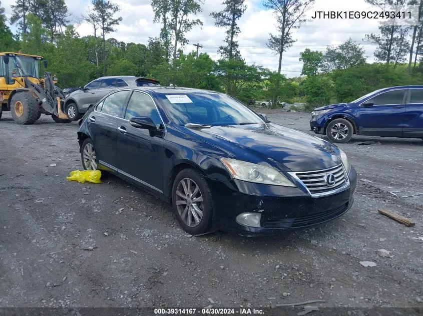 2012 Lexus Es 350 VIN: JTHBK1EG9C2493411 Lot: 39314167