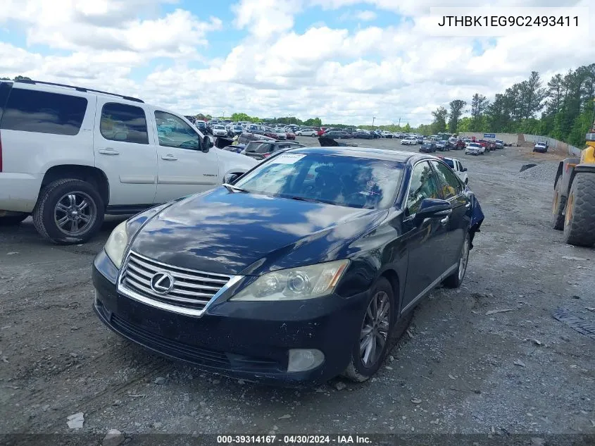 2012 Lexus Es 350 VIN: JTHBK1EG9C2493411 Lot: 39314167