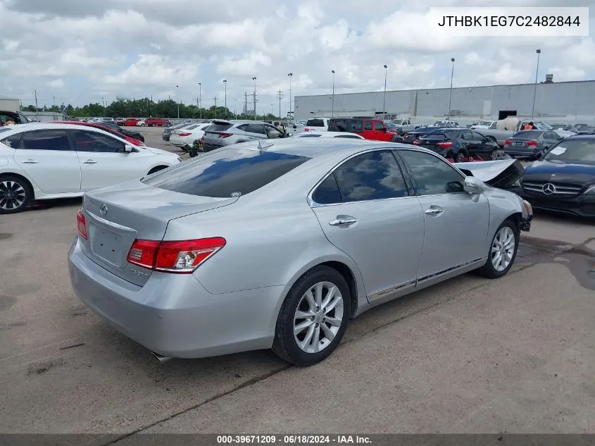 JTHBK1EG7C2482844 2012 Lexus Es 350