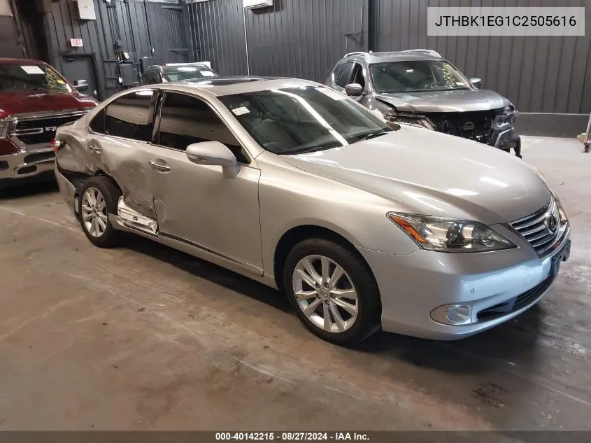 JTHBK1EG1C2505616 2012 Lexus Es 350