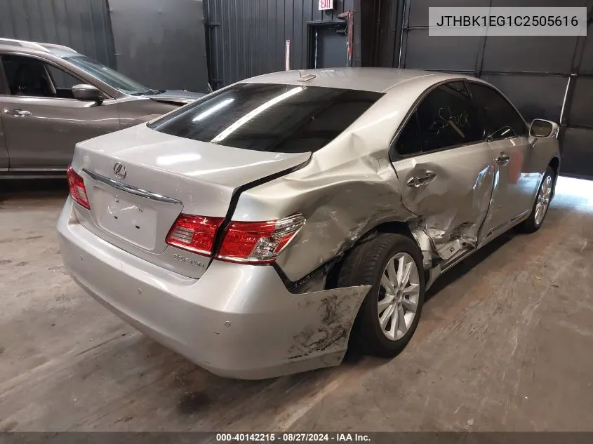 JTHBK1EG1C2505616 2012 Lexus Es 350