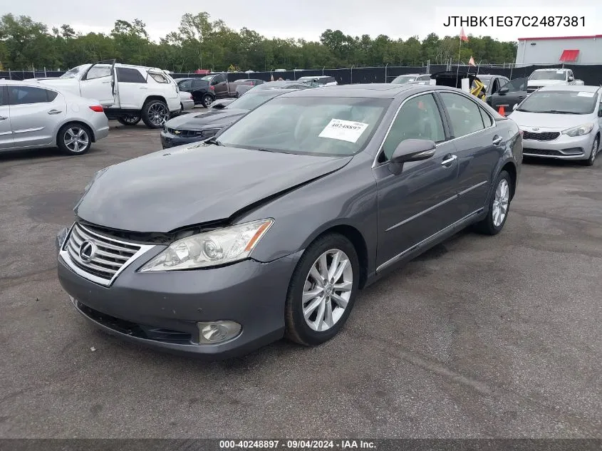 JTHBK1EG7C2487381 2012 Lexus Es 350