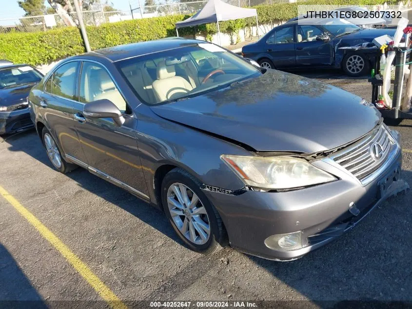 JTHBK1EG8C2507332 2012 Lexus Es 350 350