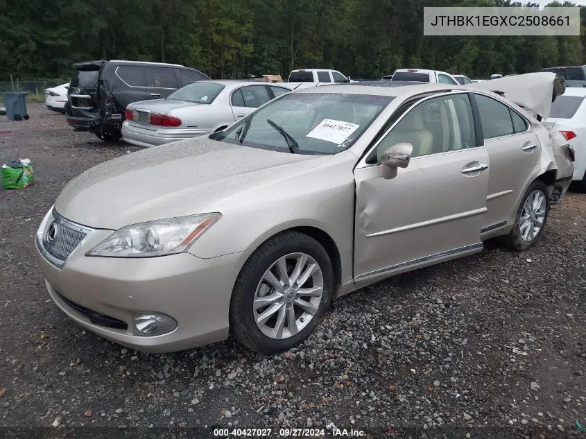 JTHBK1EGXC2508661 2012 Lexus Es 350