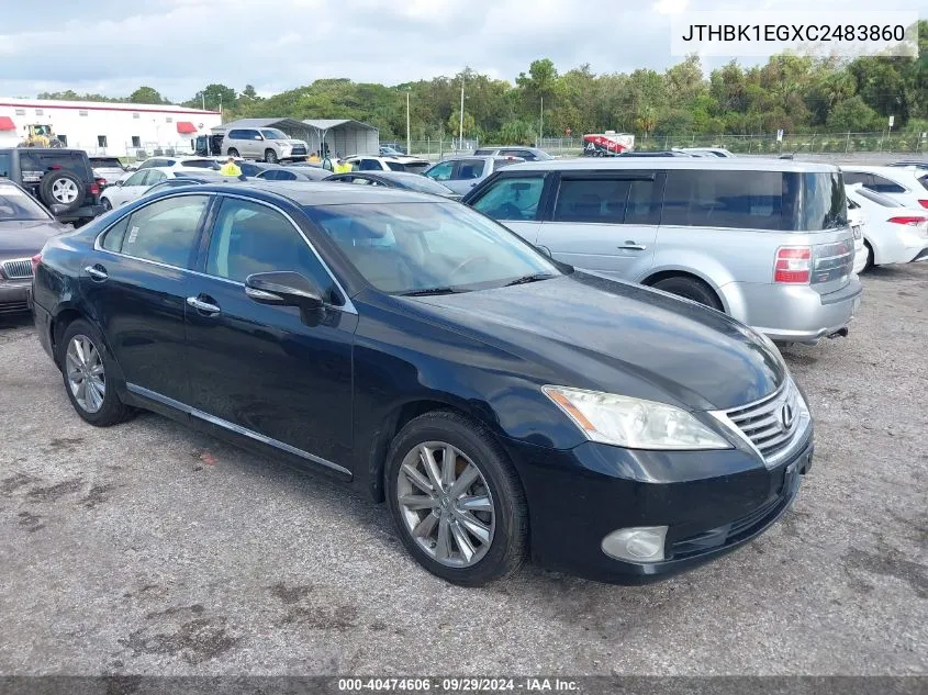 JTHBK1EGXC2483860 2012 Lexus Es 350 350