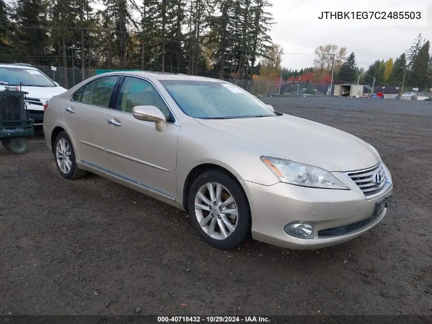 2012 Lexus Es 350 VIN: JTHBK1EG7C2485503 Lot: 40718432