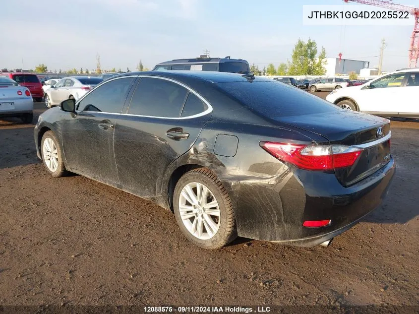 JTHBK1GG4D2025522 2013 Lexus Es 350 350